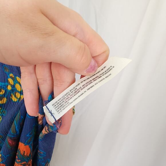 Free People One Step Ahead Maxi Dress in Blue Size Small Festival Boho - Picture 8 of 12